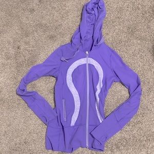 Lulu zip up scuba hoodie
